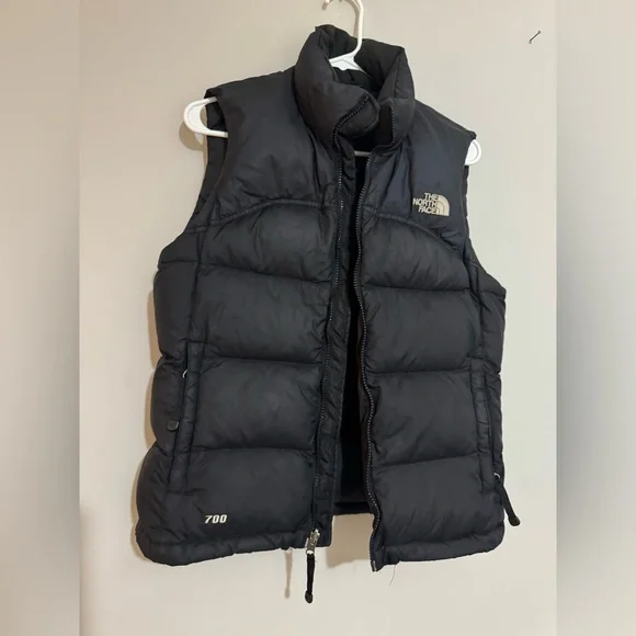 The North Face Charcoal Puffer Vest - Picture 2 of 7
